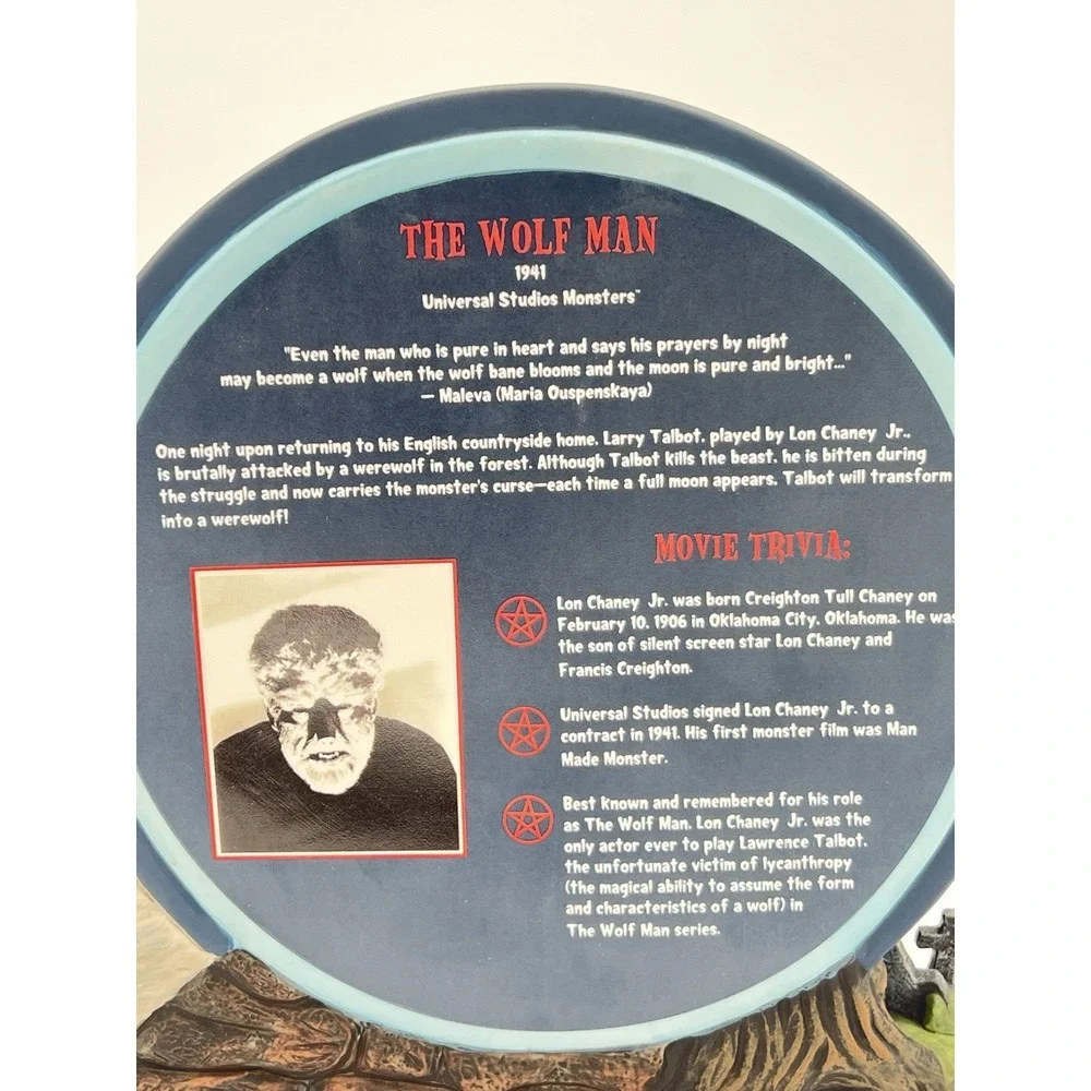 Universal Monsters The Wolf Man Coin Bank Gypsy Wagon 1941 Horror Collectible